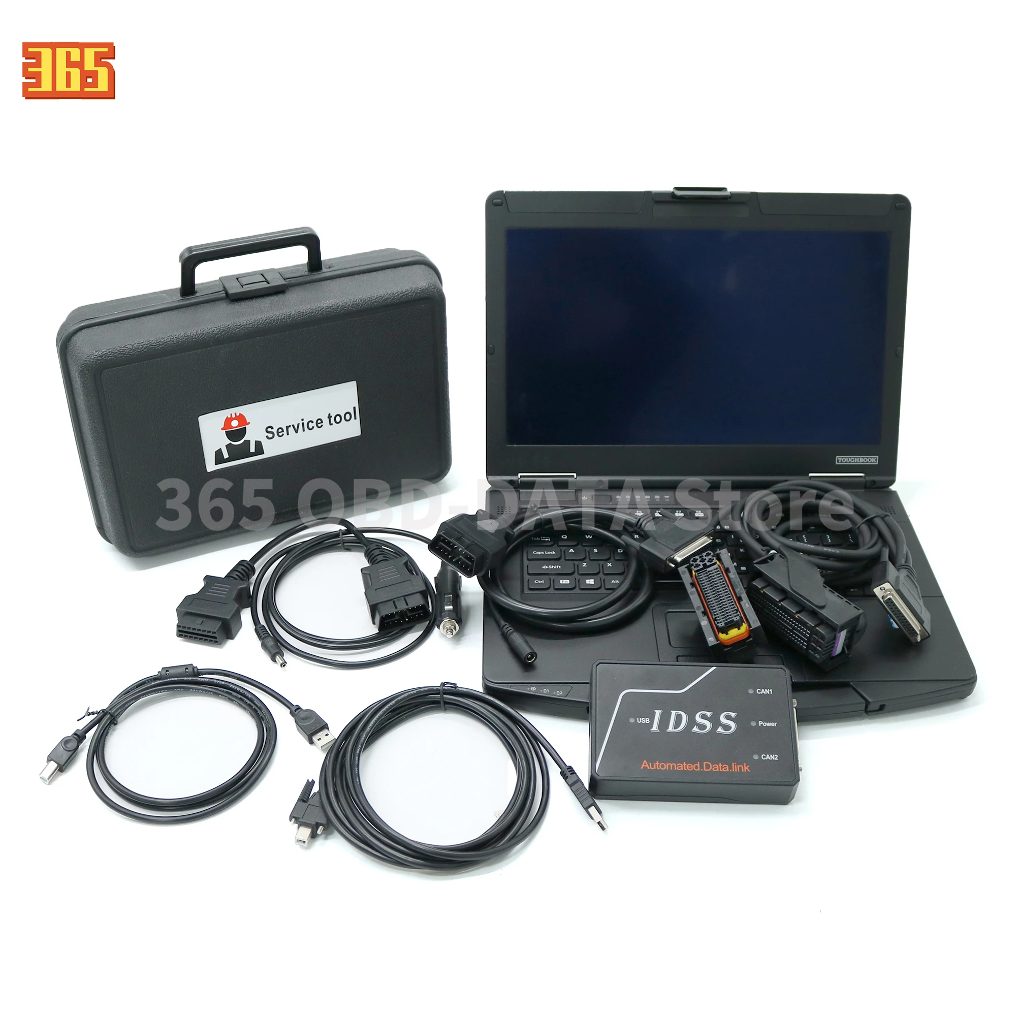 

Комплект автоматизированной системы передачи данных ISUZU IDSS, включая набор инструментов TRUCKFIX Super Diagnostic для диагностики тяжелых двигателей.