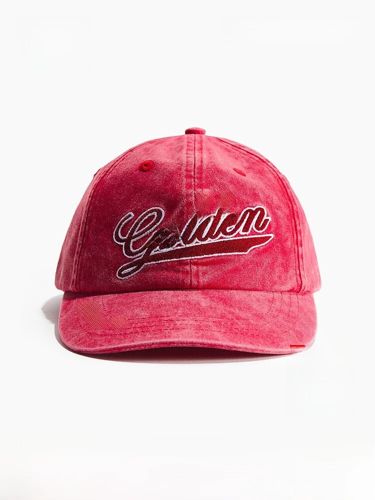 

Men's Cotton Twill Cap Summer New Style H&M2026 Youth And Middle-aged Suitable Bendable Brim Hat for All Seasons