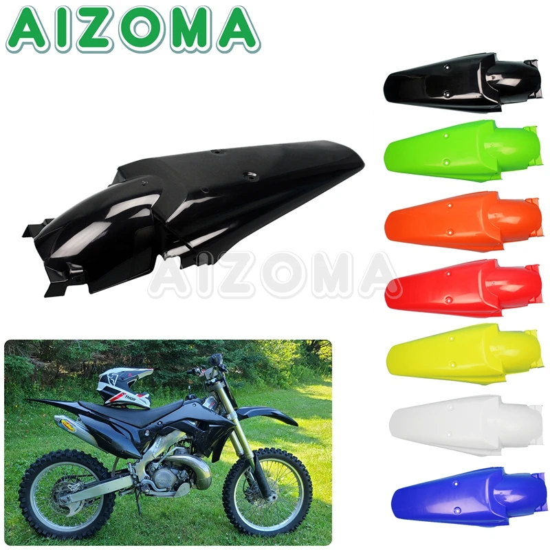 Offroad Rear Fenders Universal for Honda Yamaha Kawasaki Suzuki Supermoto Mud Plate Fender Motocross Mudguard Prevent Dirty