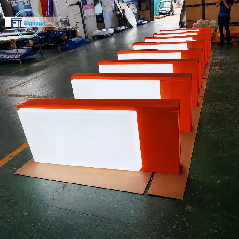 Luminous billboard outdoor storefront decoration decorative aluminum custom 3D vacuum forming acrylic LED light box