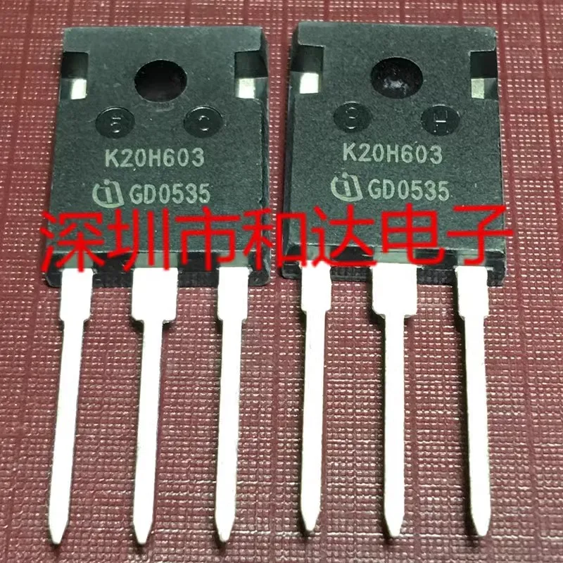 10PCS/Lot K20N60  K20H603 IKW20N60H3 IGBT TO-247   Imported Original In Stock