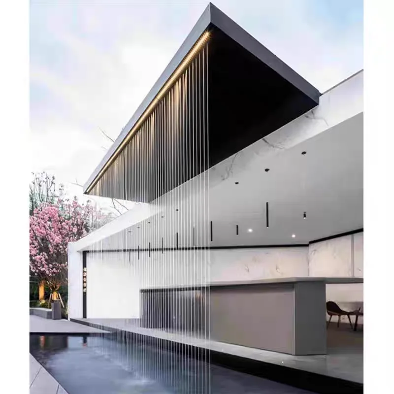 DC Water Curtain Flow Waterfall, Waterfall Fountain Equipment, Waterfall Landscape, Garden Water Feature Wall