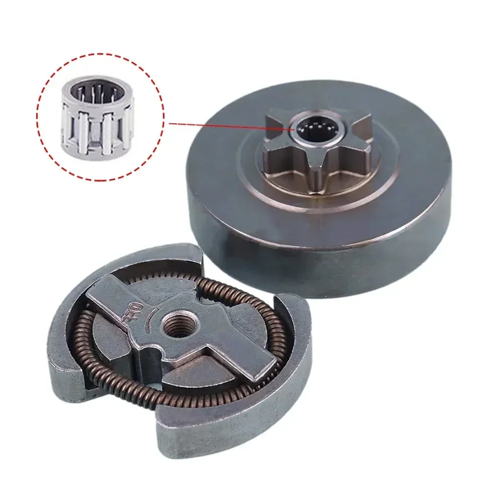 Kit de tambor de embreagem 3/8 em 6t para 350 351 352 370 371 para husqvarna 235 236 240 36 peças sobressalentes de motosserra equipamentos elétricos ferramenta de jardim