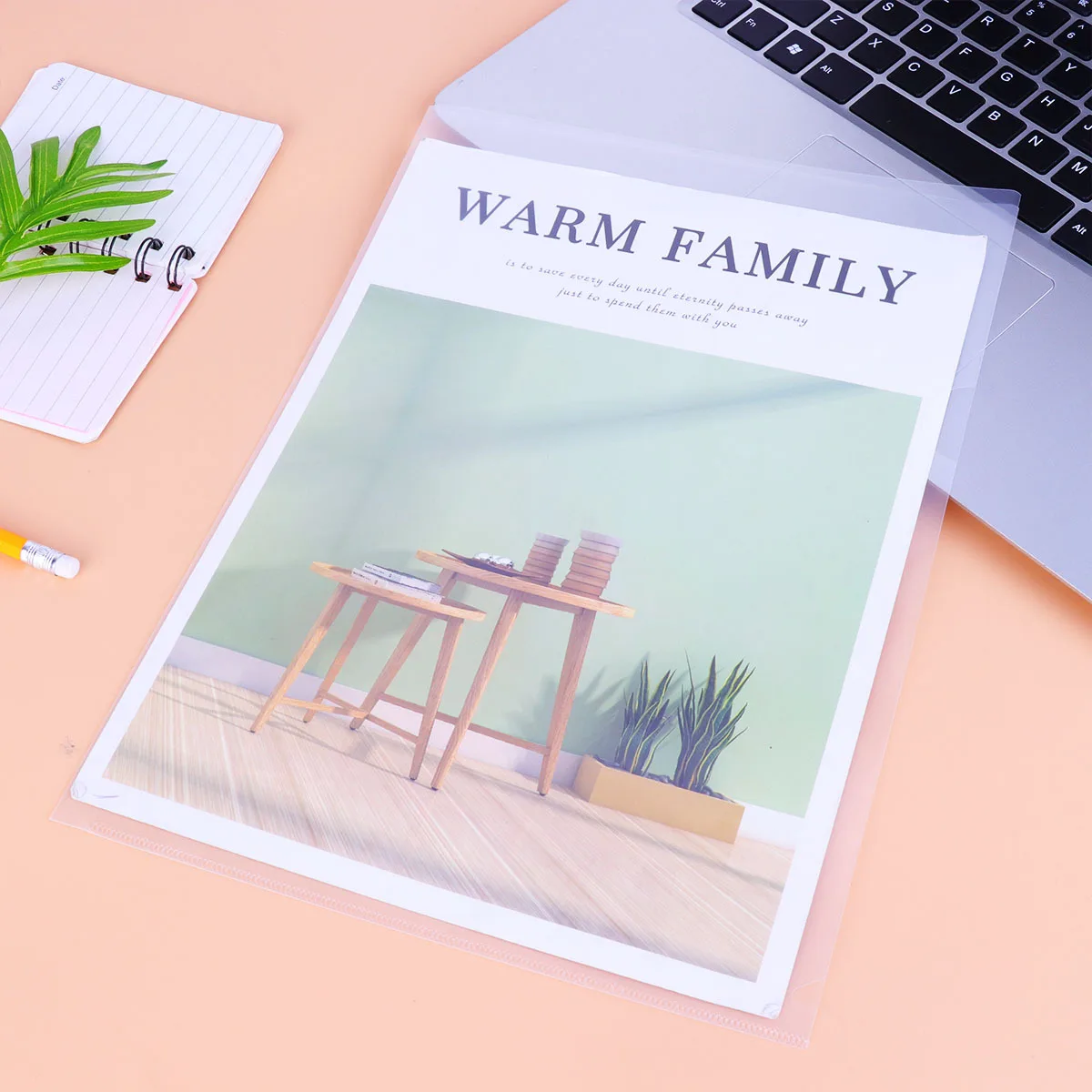 

20Pcs Plastic Document Folder Insert Pages Transparent for A4 Sheets L Organizer Lightweight Office School Supply