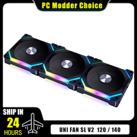 LIAN LI Uni Fan V2 SL120 SL140-V2 Upgrade Version Single Pack/3 Fans Pack 5V ARGB Cableless L-Connect 3