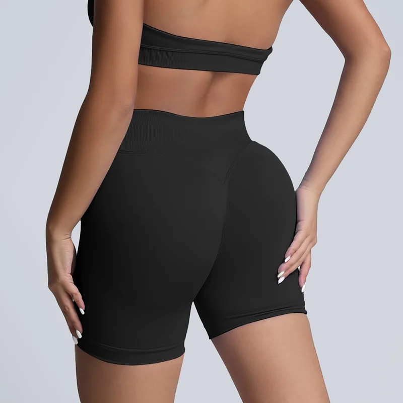 HISTELLO спортивные шорты женские спортивные шорты Scrunch Booty фитнес байкерские короткие леггинсы для йоги для бега в тренажерном зале бесшовные леггинсы