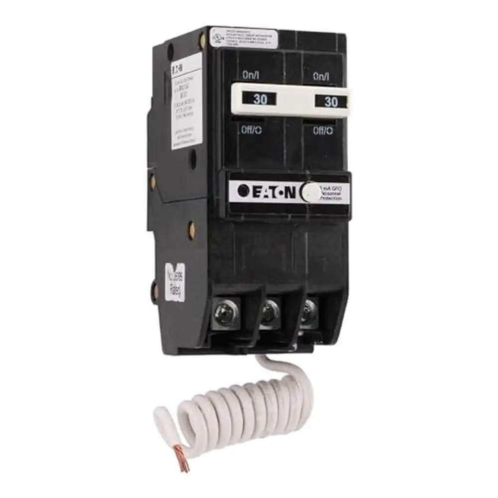 30 Amp GFCI Double Pole Circuit Breaker 120/240V Pigtail Neutral UL Listed BRN230GF