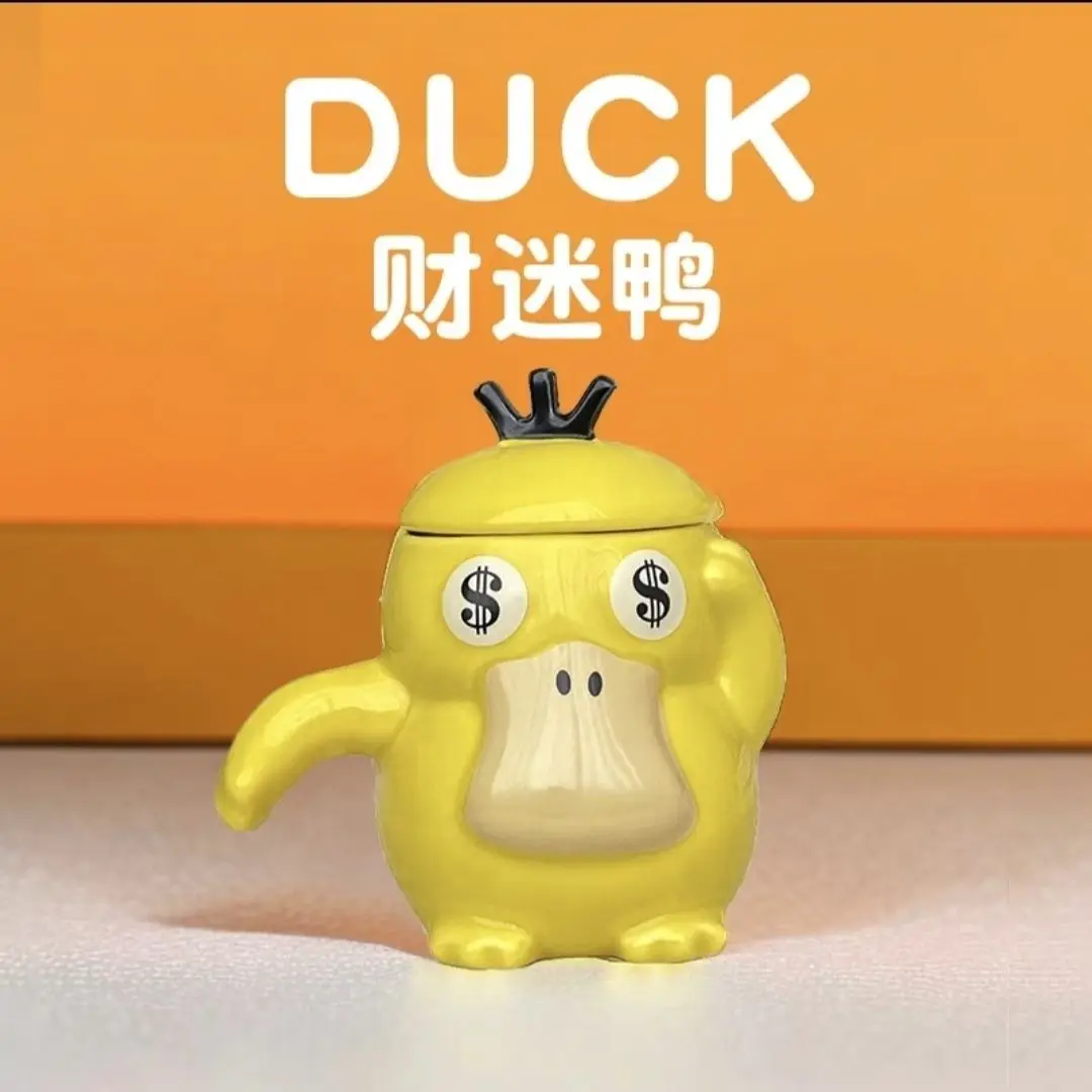 

Kawaii Keeppley Koda Duck Cute Ceramic Cup Psyduck Good-looking Birthday Gift Couple Milk Water Cup Ins Cartoon Mug for Girls