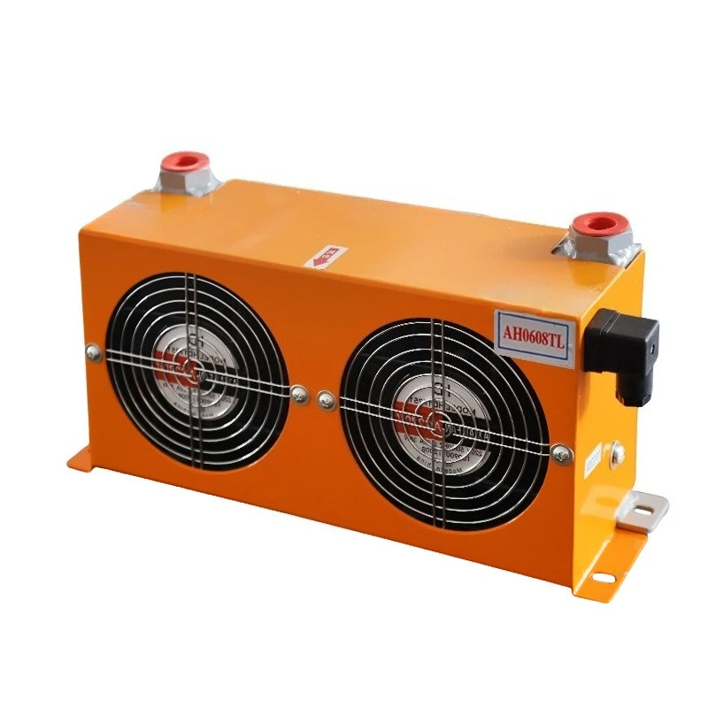 Double fan air-cooled hydraulic radiator 1.8 m2 heat exchange area Efficient heat dissipation