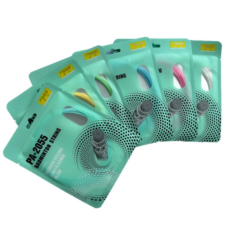 Corda de badminton topo para competição de treinamento de clube de badminton, diâmetro do fio 0.68mm, 26 libras linha de raquete de acessórios de badminton