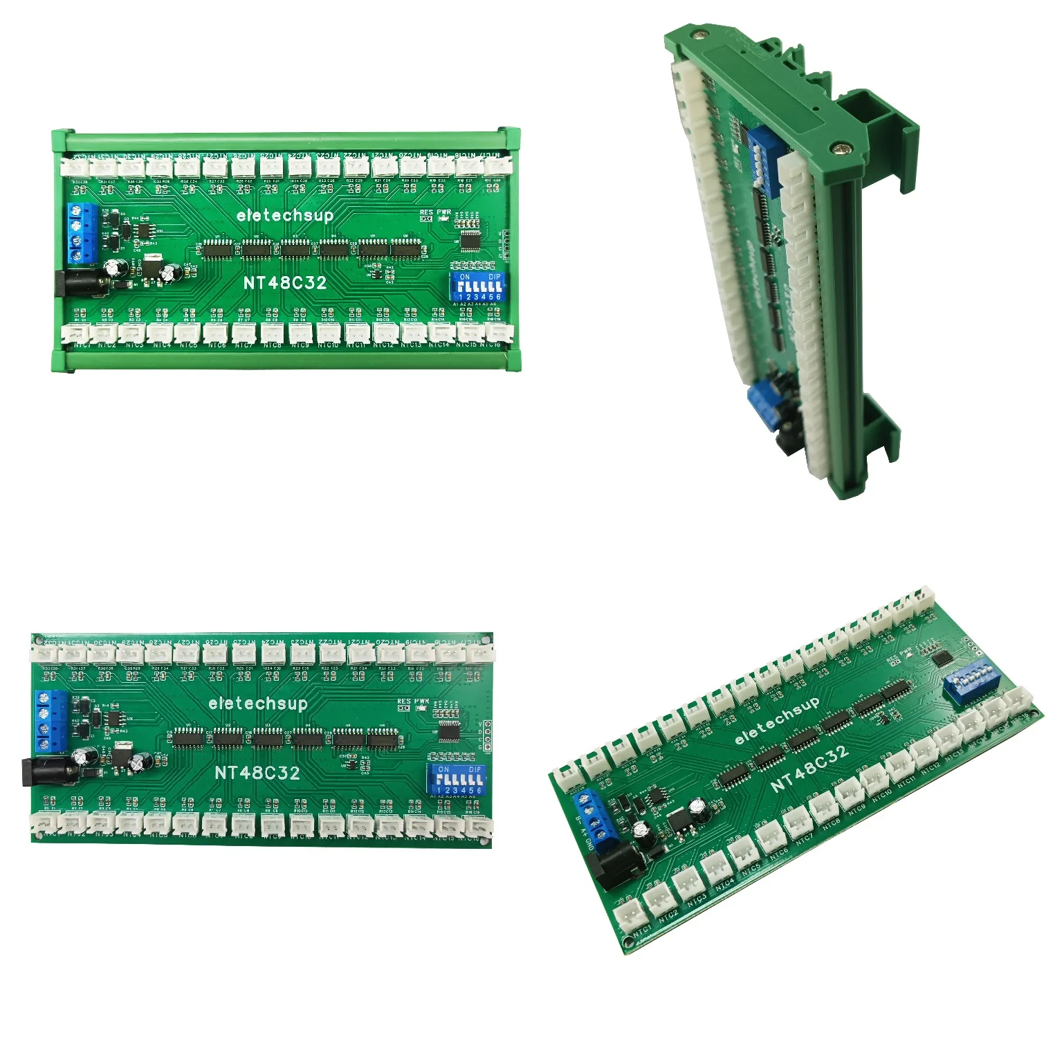 32Ch RS485 Modbus RTU Temperature Collector Relay Board for NTC Sensor Monitoring
