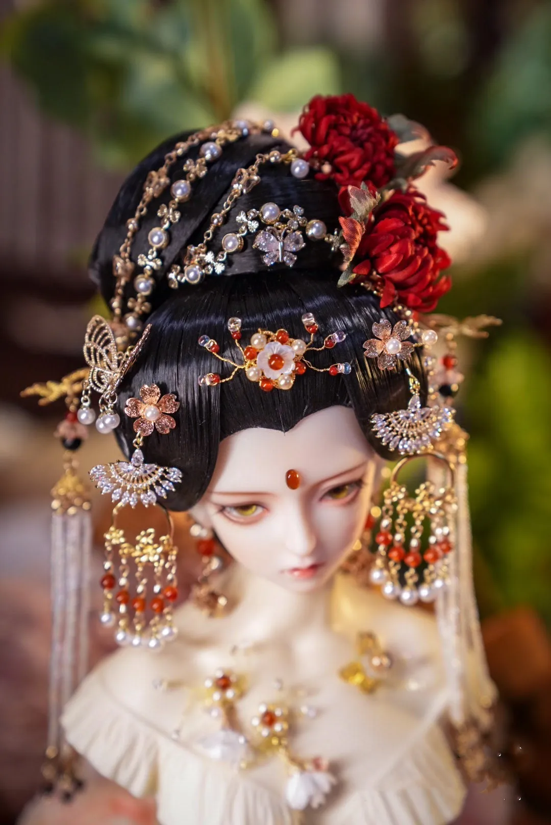 1/3 1/4 1/6 BJD Doll Tiara , Tang Dynasty Style Cool Headdress Jewelry