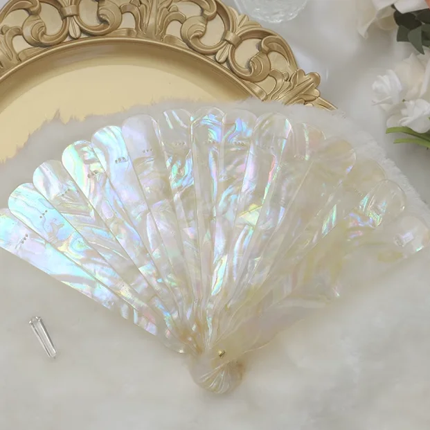 Fan, handmade Epoxy snail shell fan