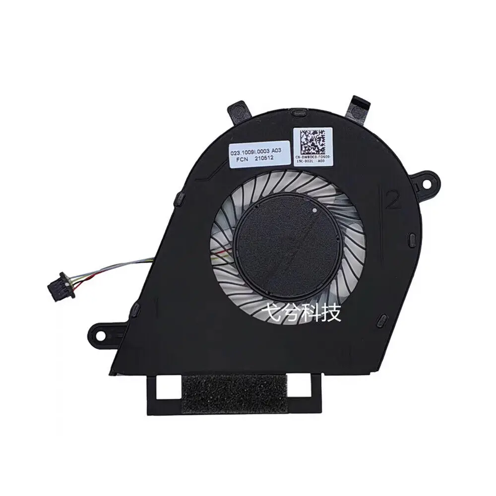 Para DELL Inspiron 13 7373 7370 7380 15-7570 7573 7580 ventilador de refrigeración de CPU 0W8DC0