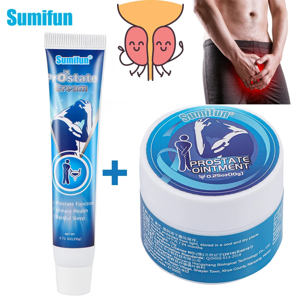 

2types Prostatitis Treatment Ointment Prostate Prostatic Medical Plaster Urethritis Recovery Cream Man Urological Navel Oil Care