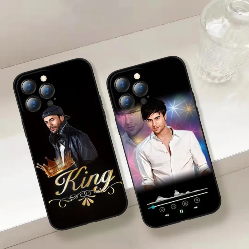 Enrique Iglesias Phone Case For Iphone 15 14 12 11 13 Pro Max XR 7 8 14 15 Plus Soft Phone Covers