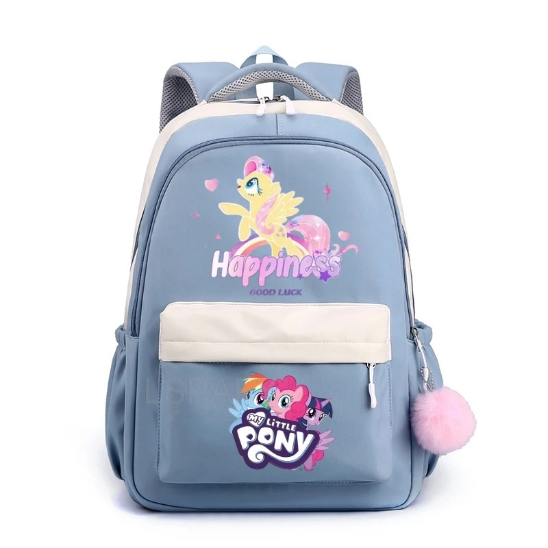 New My Little Pony Print Backpack,Lightweight with Adjustable Straps,Spacious Compartments for Back to School and Commute Use