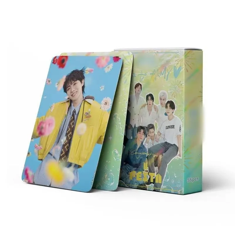 55Pcs BTS Lomo Cards RM JIN SUGA J-HOPE JIMIN V JUNGKOOK HD Photocards Kpop Idol Photo Cards Fans Collection Gift Postcard - view 3