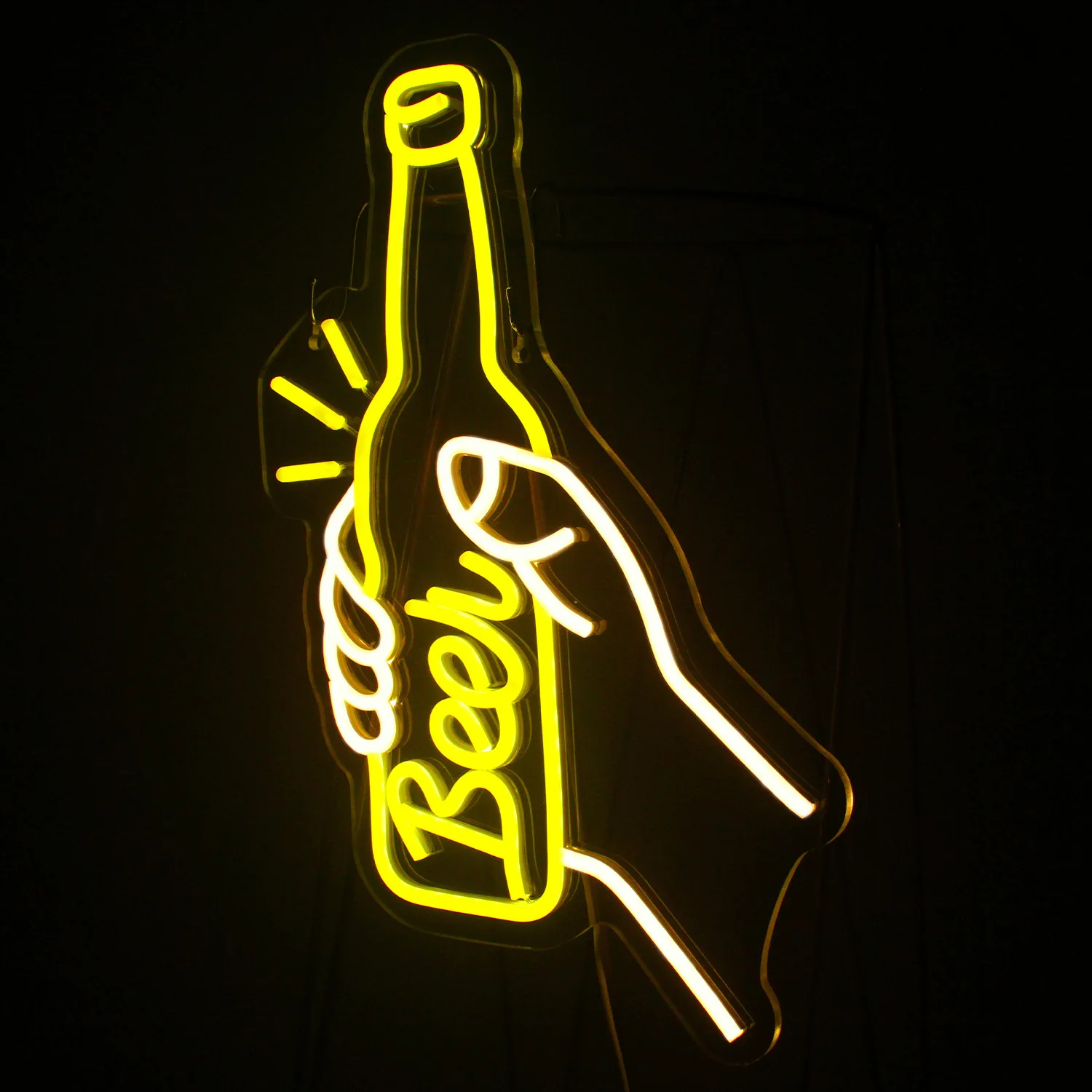 

New Led Beer Shape Neon Light Sign Acrylic Backboard Beer Indoor Wall Decoration Light Personalized Atmosphere Light