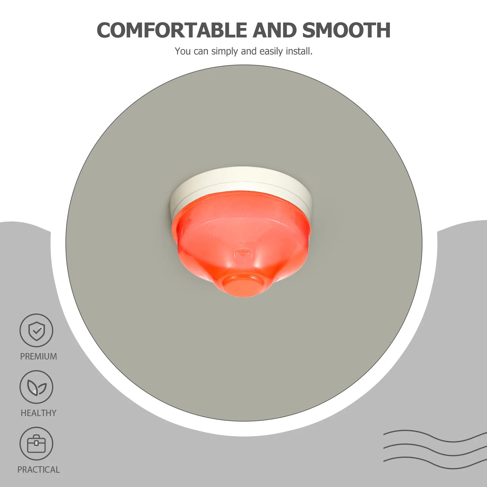 Smoke Dust Cover Alarm Covers for Cooking Decorative Plate Plastic Construction Hole