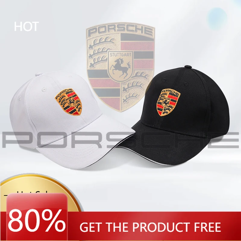 

Наклейка на автомобиль Porsche, вышитый логотип, бейсболка с регулируемой застежкой, повседневные кепки для Porsche 918, Taycan, Panamera, Cayenne, Boxster