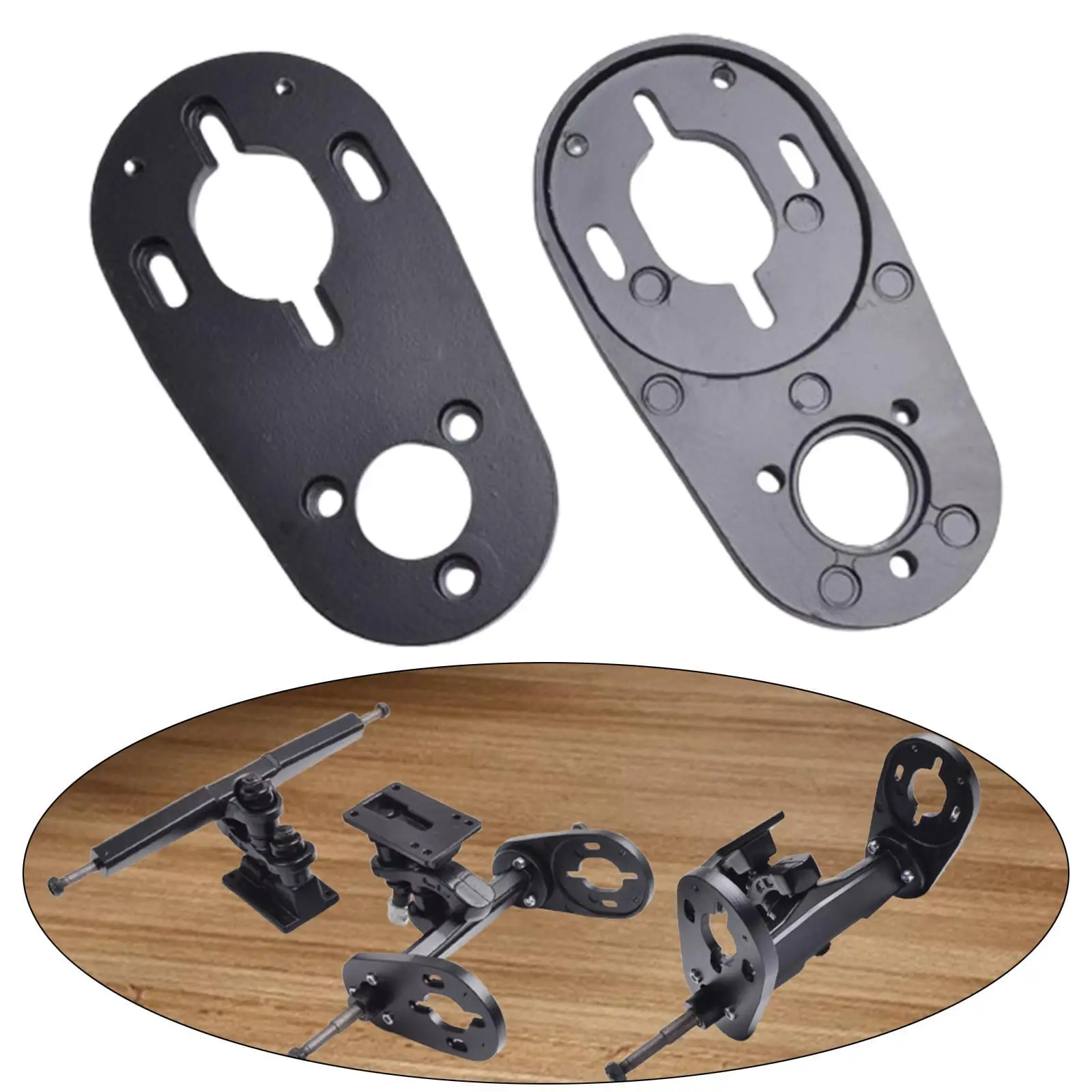 Support de montage de moteur de Skateboard électrique, 2 pièces, pièces de poulie de remplacement, installation facile, support de moteur à Double pont Compact et robuste