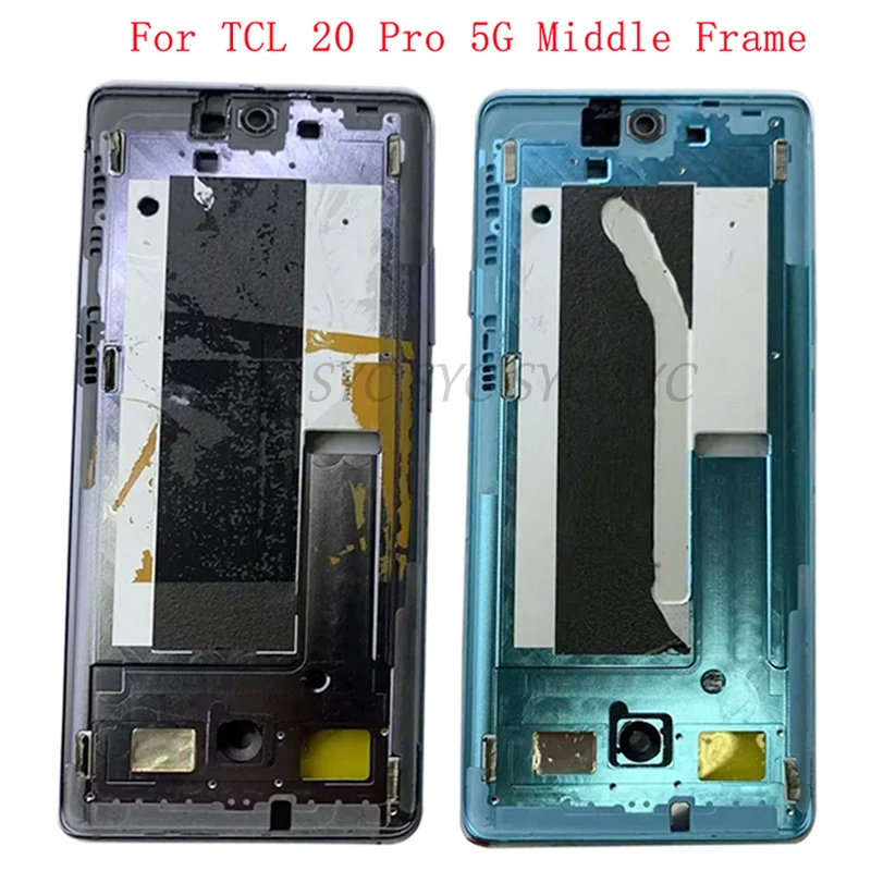 Middle Frame Housing LCD Bezel Plate Panel For TCL 20 Pro 5G T810H Phone Metal LCD Frame Repair Parts