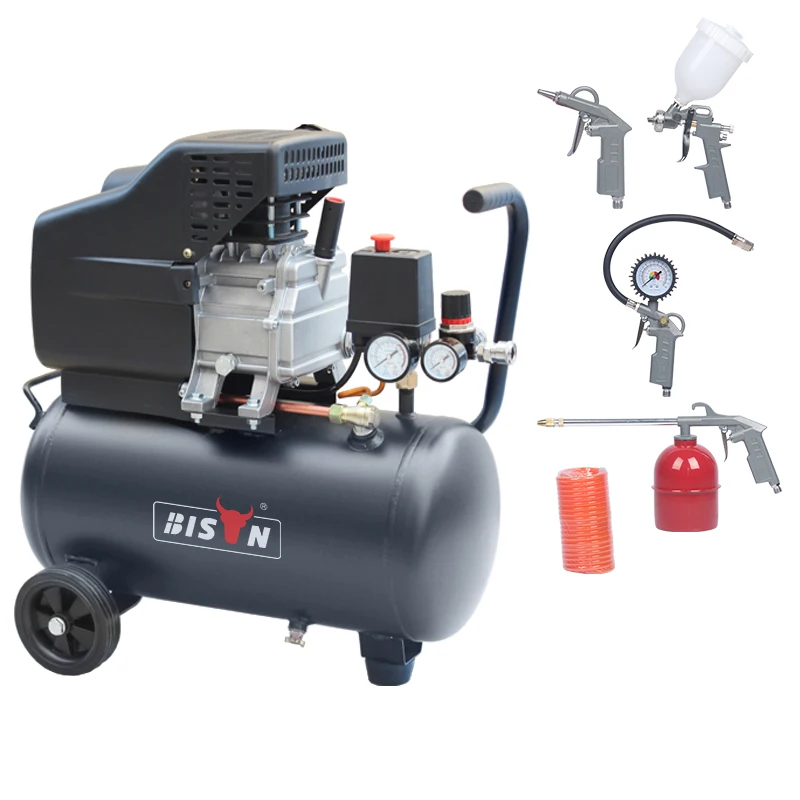 110V 220V 240V 2.5 Hp 24L Piston Direct Drive Air Compressor Machine