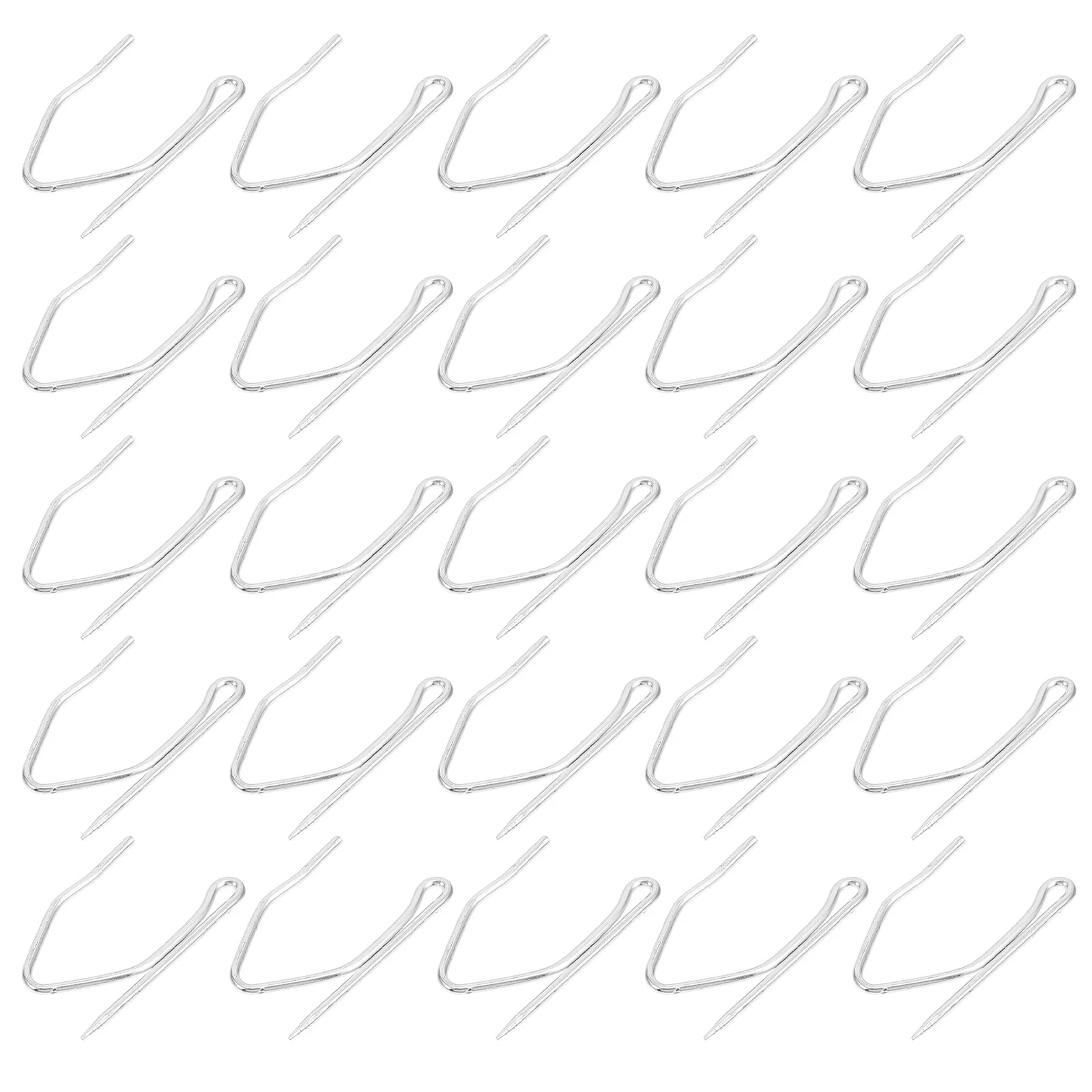 

50pcs S-Shaped Hook Iron Material Sturdy Smooth Gliding Home Hotel Store S-Shaped Pointed Hook Decor Accessory