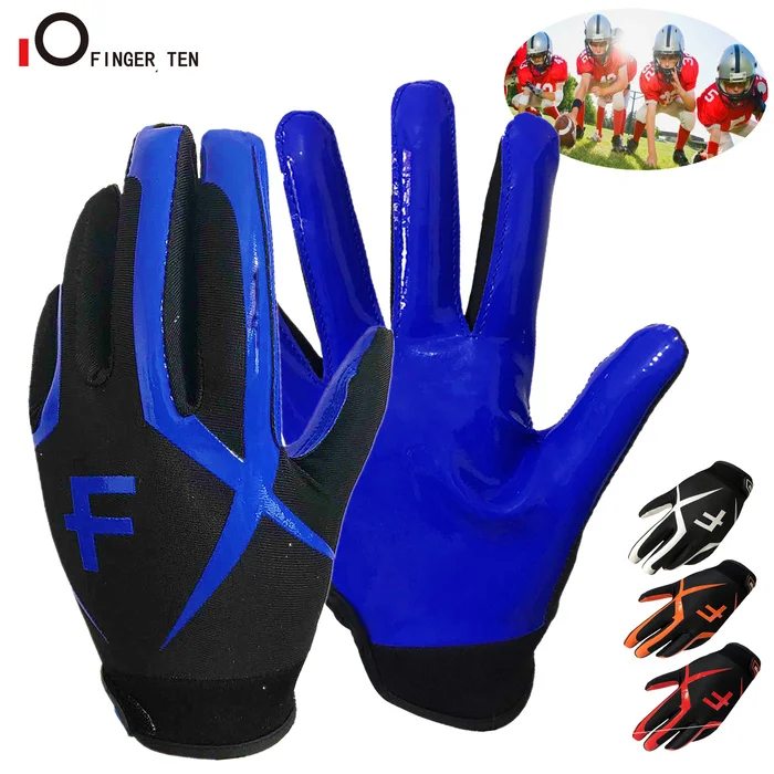 Pro2.0 Youth Kids American Football Gloves Receiver Outdoor Sport Soccer Camping Rugby Glove for Boys Girls Age 5-14 Drop Ship