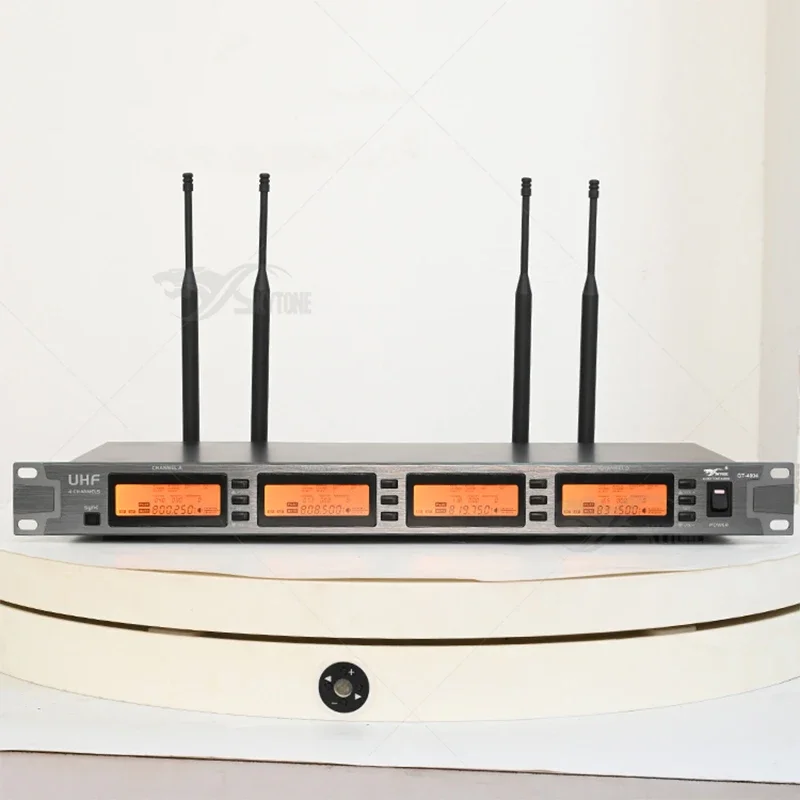 

GT4004-B40 4CH UHF Wireless Microphone 4 Headset 645-685MHz 800-860MHz