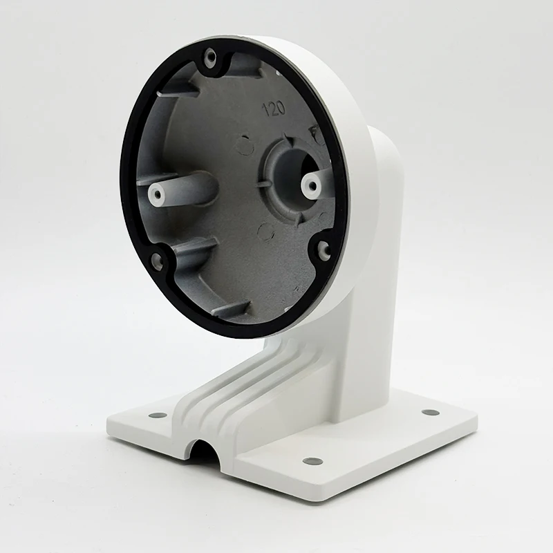 Hikvision جدار جبل قوس DS-1272ZJ-120 سبائك الألومنيوم Φ120 جدار تصاعد قوس للكاميرا بشكل قبة صغيرة