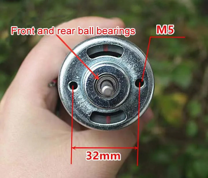 887 DC motor 12V24V36V 16000rpm double ball bearing high speed high torque DIY Electric Chainsaw Saw Mower Grinder Garden Tool