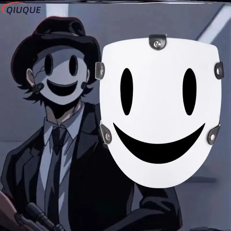 

Japanese Anime Tenkuu Shinpan Cosplay Mask High-Rise Invasion PVC Resin White Masks High Rise Invasion Cosplay Masks Props