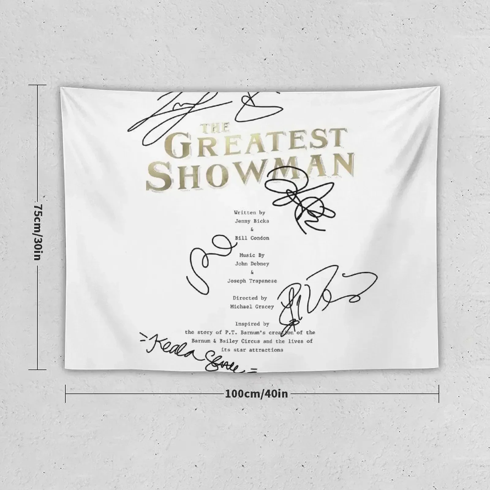 The Greatest Showman Script Tapestry Aesthetic Room Decoration Hanging Wall Bathroom Decor Home And Comfort Decor Tapestry