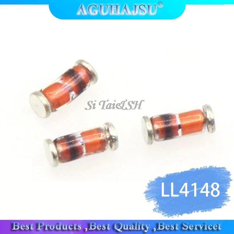 100PCS LL4148 LL-34 1N4148 IN4148 High-speed switching diodes