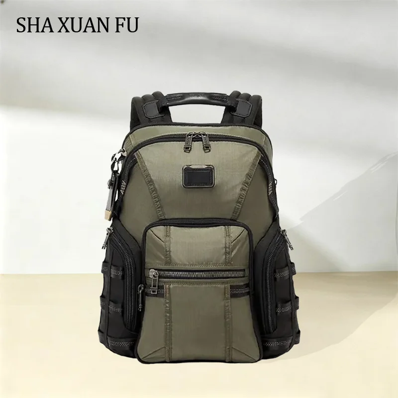 Ballistic Nylon Men's Backpack Computer Bag Travel Bag Business Commuter Student Bag Dual Shoulder Bag for Youth Daily Use