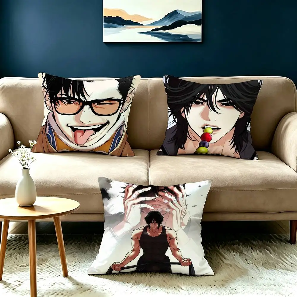 Popular Comics L-Lookism Pillow Case Square Double-Sided Sofa Cushion Cover Bedroom Bedside Pillow