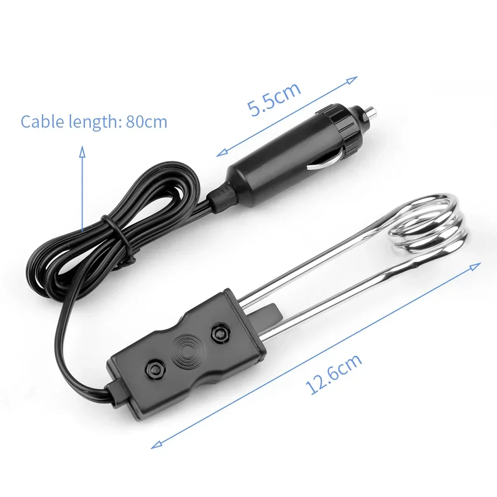 Portable 12V 24V Car Immersion Heater Portable High Quality Safe Warmer Fashion Durable Auto Electric Tea Coffee Water Heater