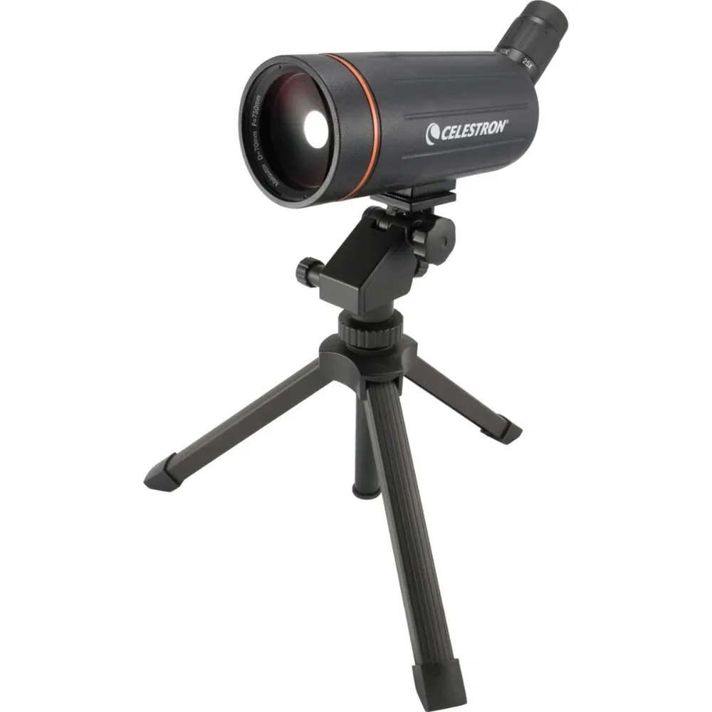 Бренд Celestron C70 Mini Mak Зрительная труба 25-75x Мощный телескоп с многослойным покрытием для охоты, пешего туризма, кемпинга, путешествий