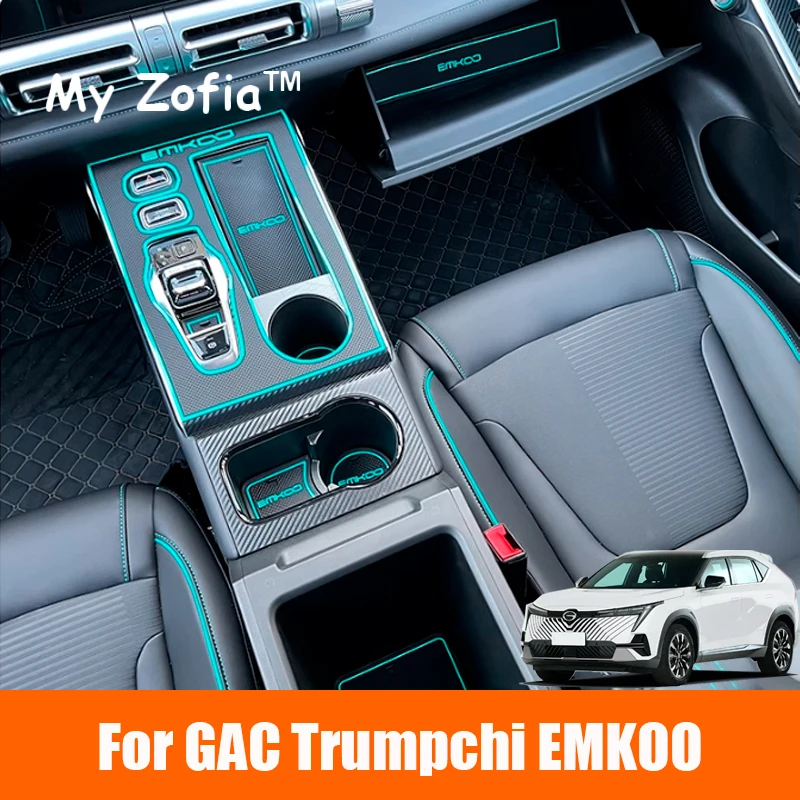 For GAC Trumpchi EMKOO 2023 2024 2025 Gate Slot Cup pad Door Groove Mat Non-slip Protective Interior Rubber Coaster Accessories