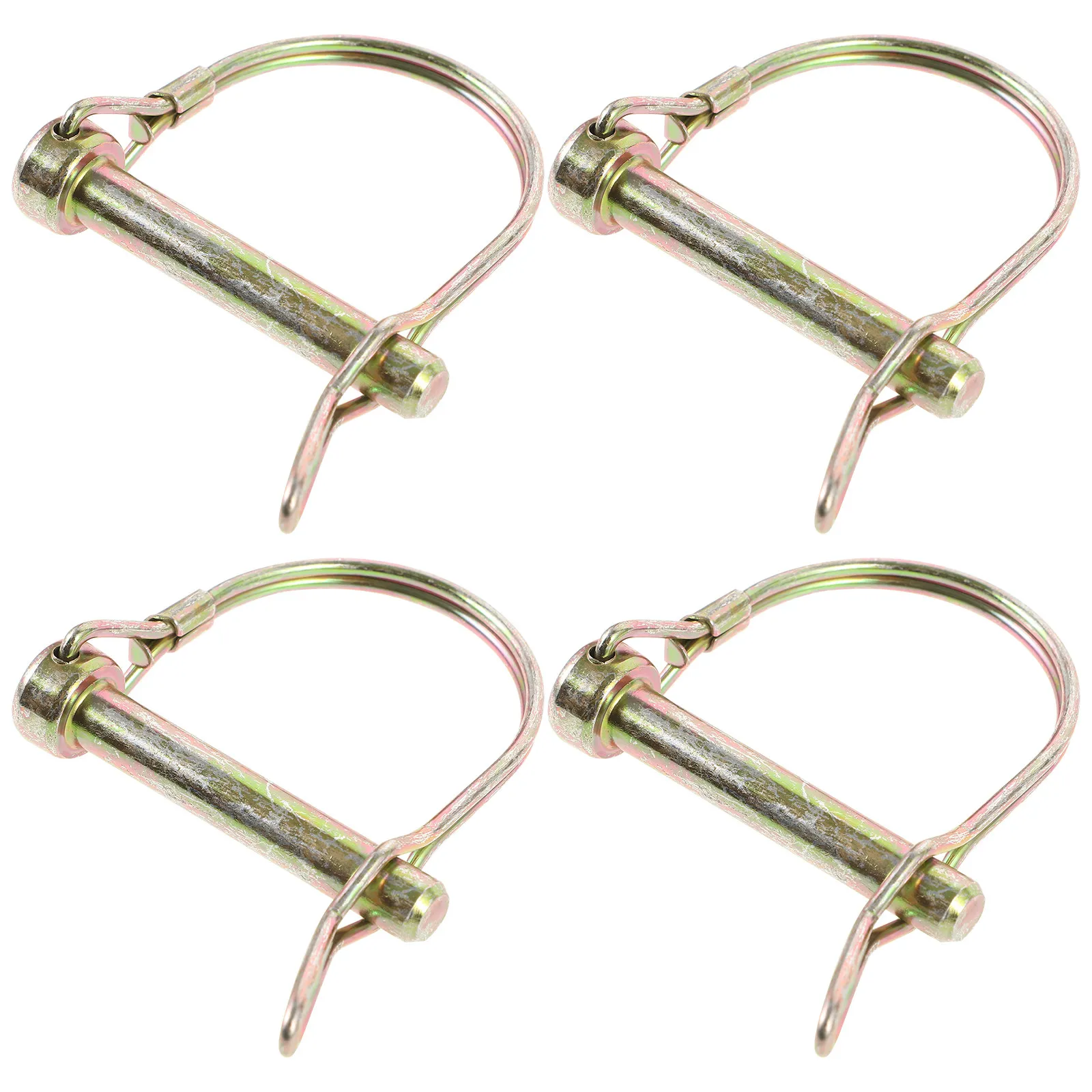 

4Pcs Heavy Duty Spring Locking Pins D Shaped Trailer Hitch Pins Coupler Lock Pin for Towing Trailer Safety Pin