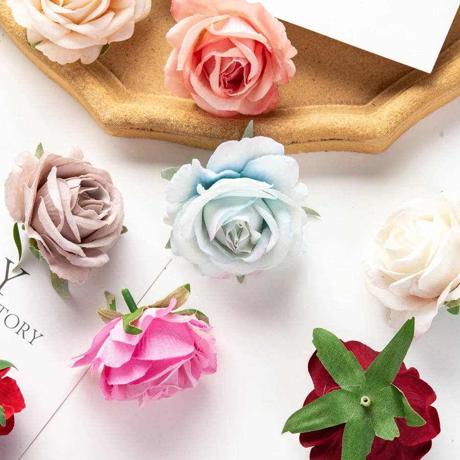 Künstliche Blumen Flanell Rosen Home RoomDecor Festival Scrapbooking Handwerk Kranz Hochzeit Braut Accessoires Ausverkauf Diy Geschenk