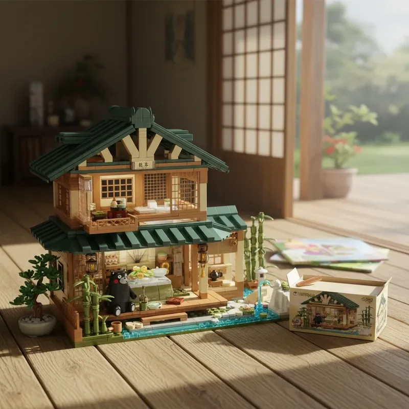 لتقوم بها بنفسك الإبداعية Kumamon اللبنات النمط الياباني ديكورات منزلية لغز تجميع نموذج اللعب هدايا أعياد الميلاد 1099 قطعة #1