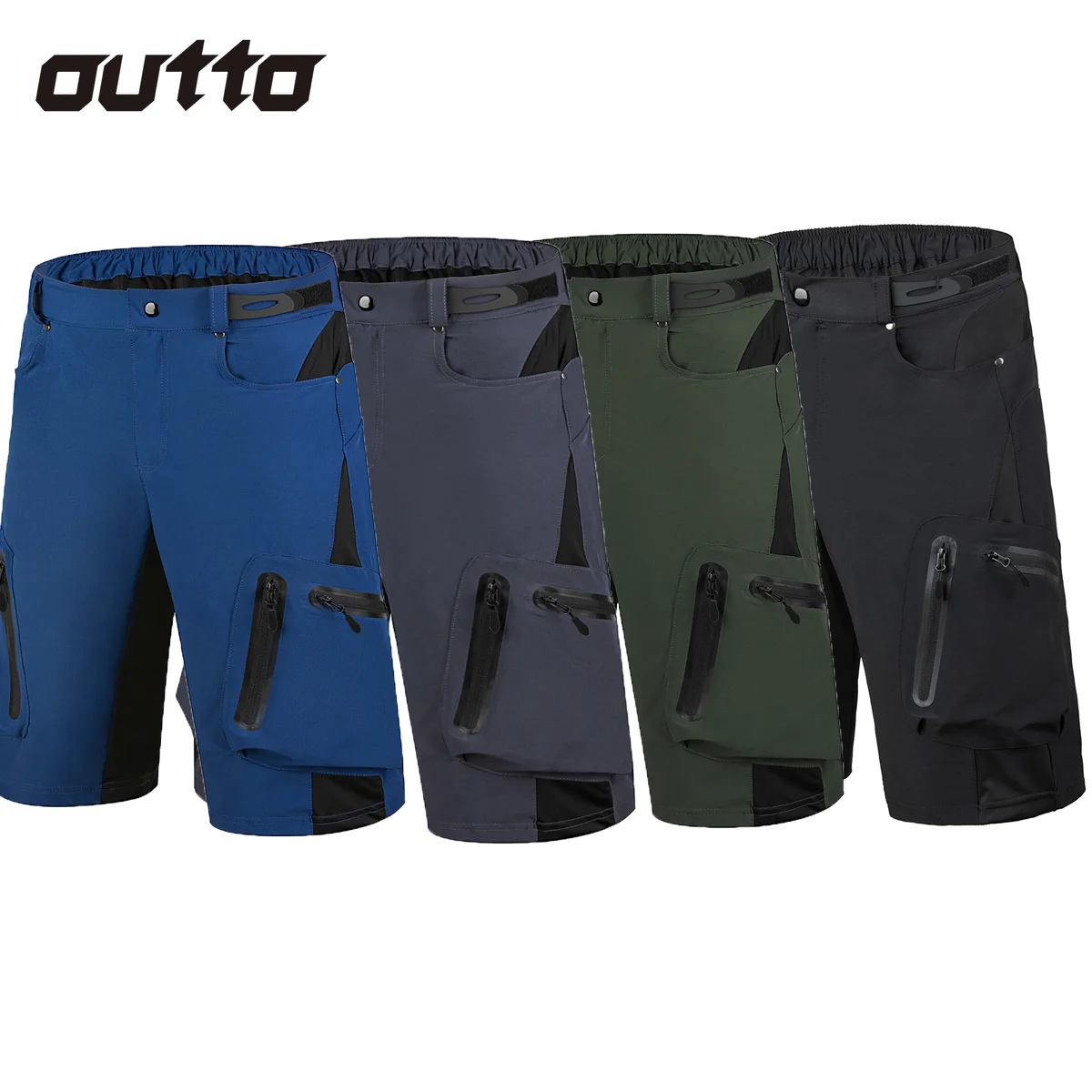 Men Summer Quick Dry Shorts Outdoor Climbing Cycling Hiking Shorts Multi Pocket Waterproof and Wear-resistant Mens Sports Pants