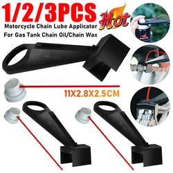 1-3SET Chain Lube Applicator For Motorcycle Bike Lubricant Straw Holder Positioner Mess-Free Chain Wax Cleaner Bike Repair Tool