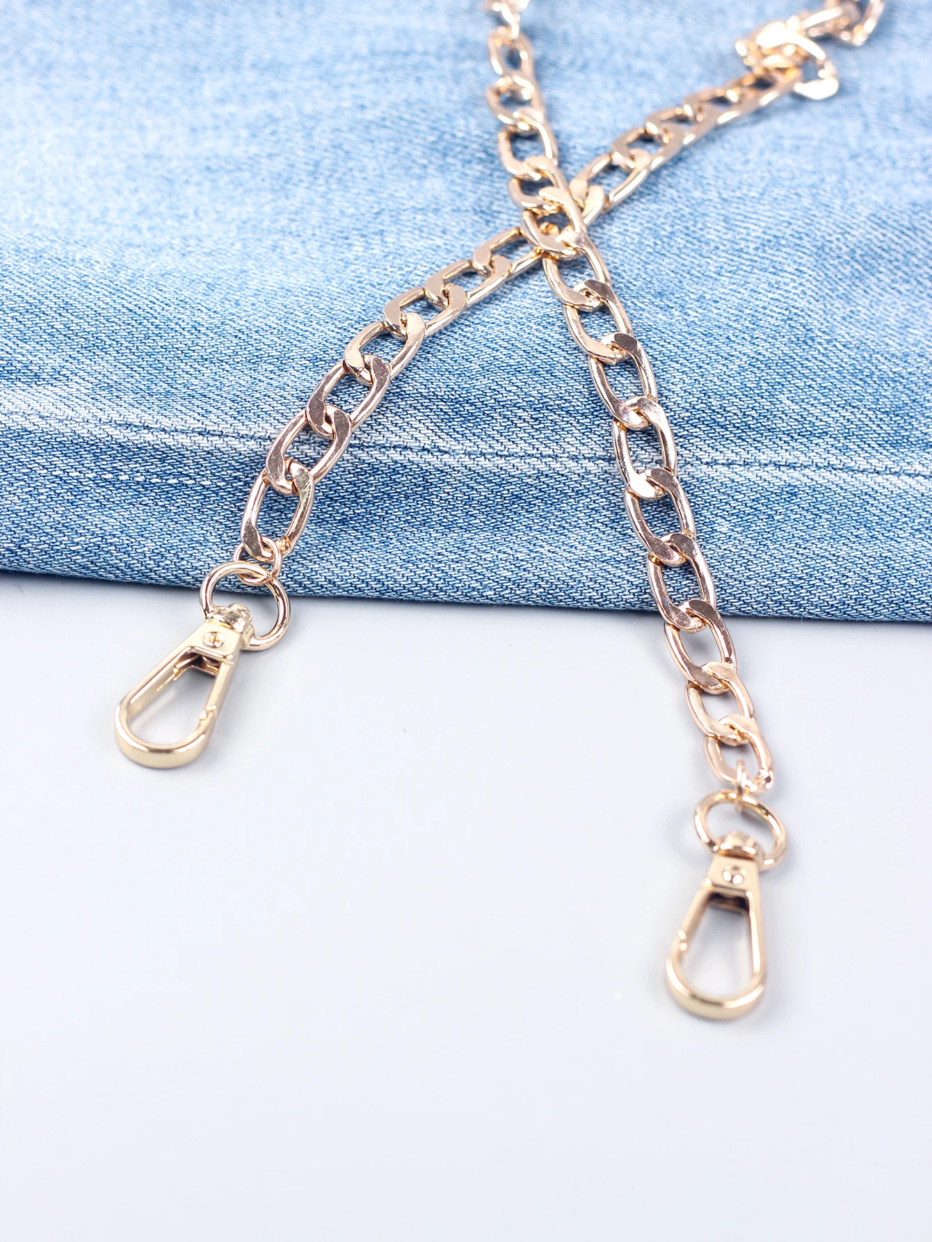 High-end bag chain accessories bag chain metal chain female bag belt diagonal cross shoulder portable flat chain single buy