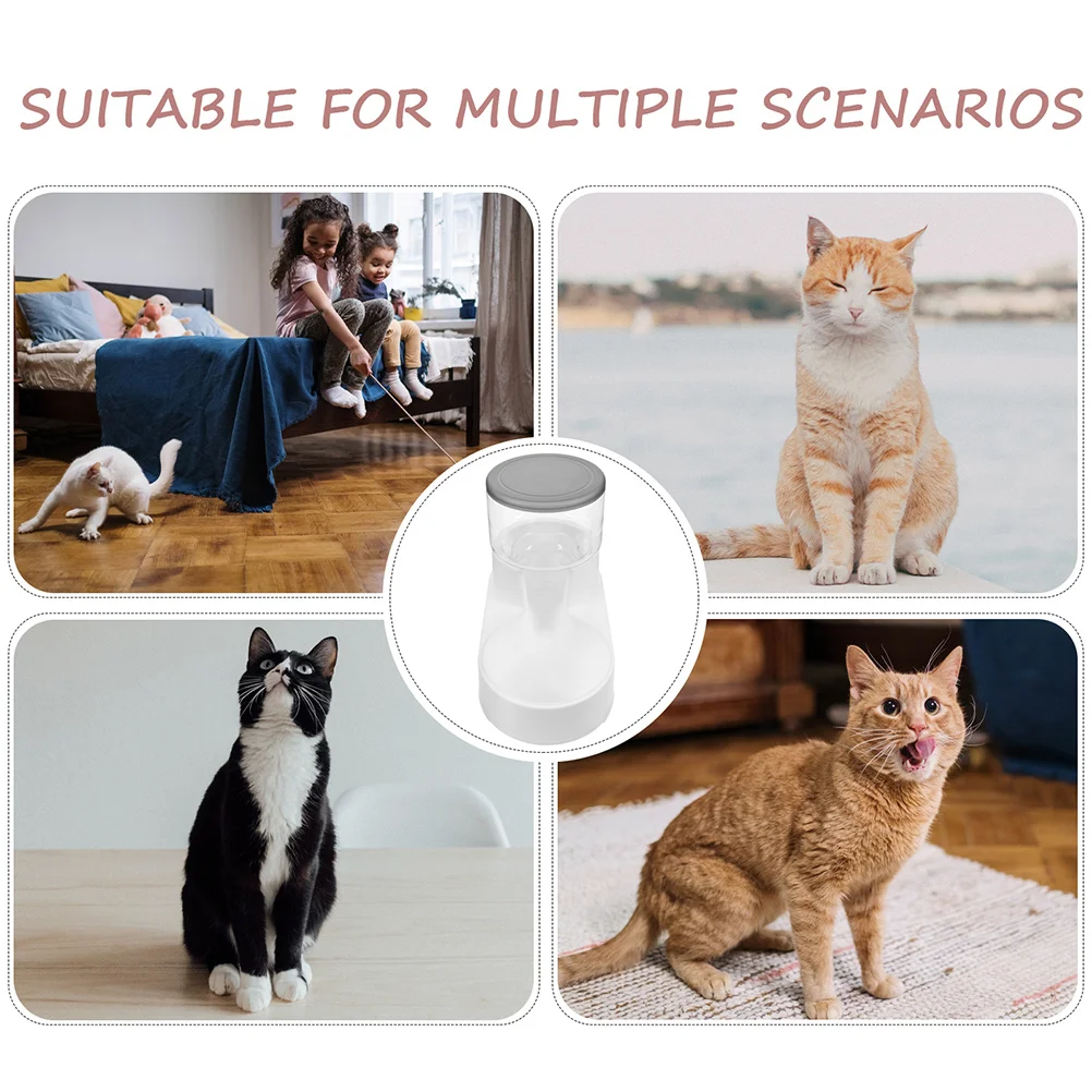 2 قطعة موزع مياه التغذية المواد البلاستيكية مقاومة للضغط تصميم مدمج مستلزمات الحيوانات الأليفة مساعد موزع مياه القط #3