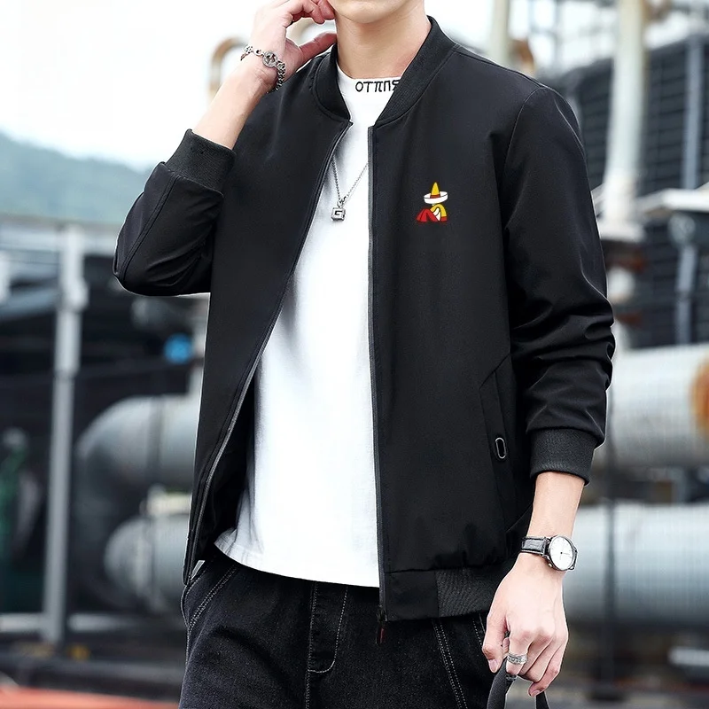 

Мужское бейсбольное пальто-джат, весеннее новое повседневное цветное универсальное бейсбольное пальто с воротником-стойкой, осеннее модное