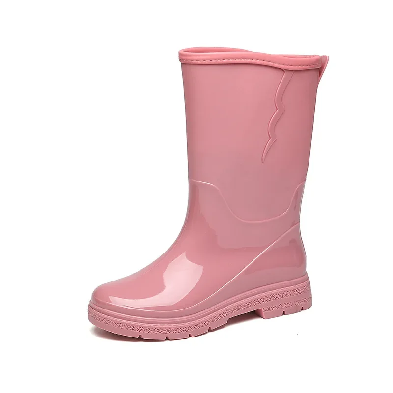 Botas de água para mulher sapatos de chuva moda galochas mulheres botas de borracha à prova dwaterproof água pesca sapato de trabalho calçados botas para lluvia